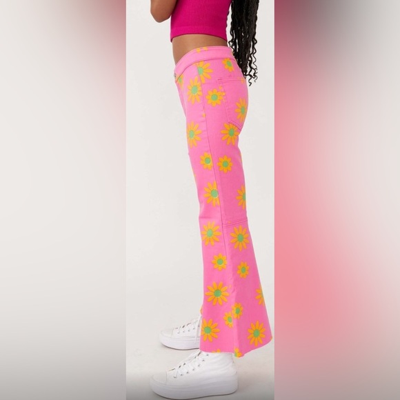 NWT Free People Youthquake Printed Crop Flares - Picture 4 of 4